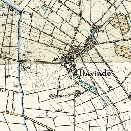 Davinde kort ca. 1842