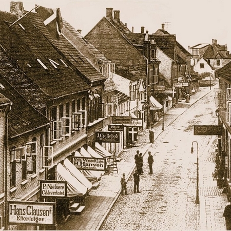 Algaden i Skælskør 1911